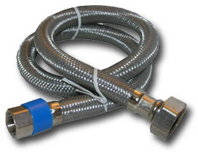 Lasco 10-0137 Faucet Connector, Stainless Steel, 3/8" x 1/2" x 36"