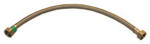 Lasco 10-0417 Braided Stainless Steel Faucet Connector, 125 PSI, 1/2"x1/2"x16"