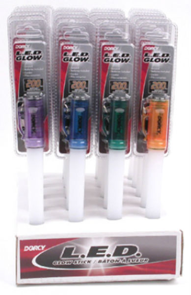 Dorcy® 41-6407 LED Glow Stick Flashlights with Batteries, Assorted Colors