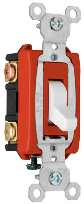 Pass & Seymour Premium 3-Way Grounding Toggle Switch 120/277V, White