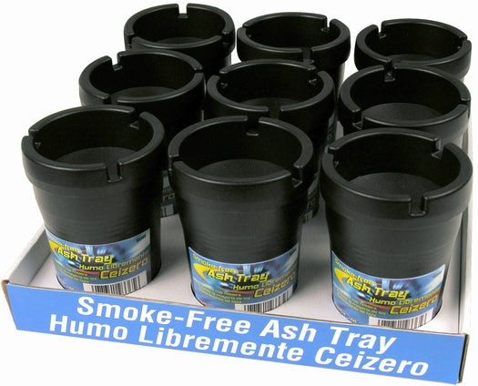 Custom Accessories 93365D Smoke-Free Ashtray, Black