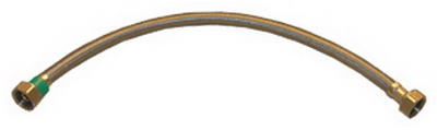 Lasco 10-0421 Braided Stainless Steel Faucet Connector, 1/2" x 1/2" x 20"
