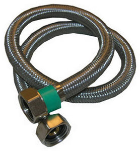 Lasco 10-0425 Faucet Connector, Stainless Steel, 1/2" x 1/2" x 24"