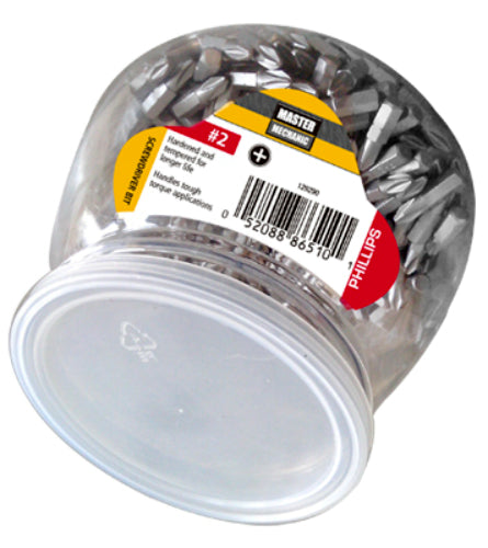 Master Mechanic 129290 Phillips Screwdriver Bit, #2, 1"