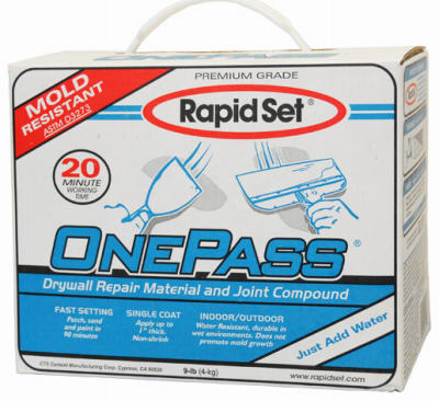 Rapid Set OO9-RDC09 One Pass Joint Compound, 9 lb