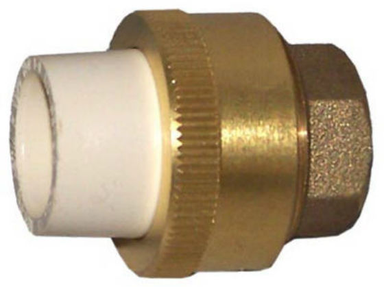 Genova 53043Z Transition Union, 3/4" CPVC Slip x Brass Slip