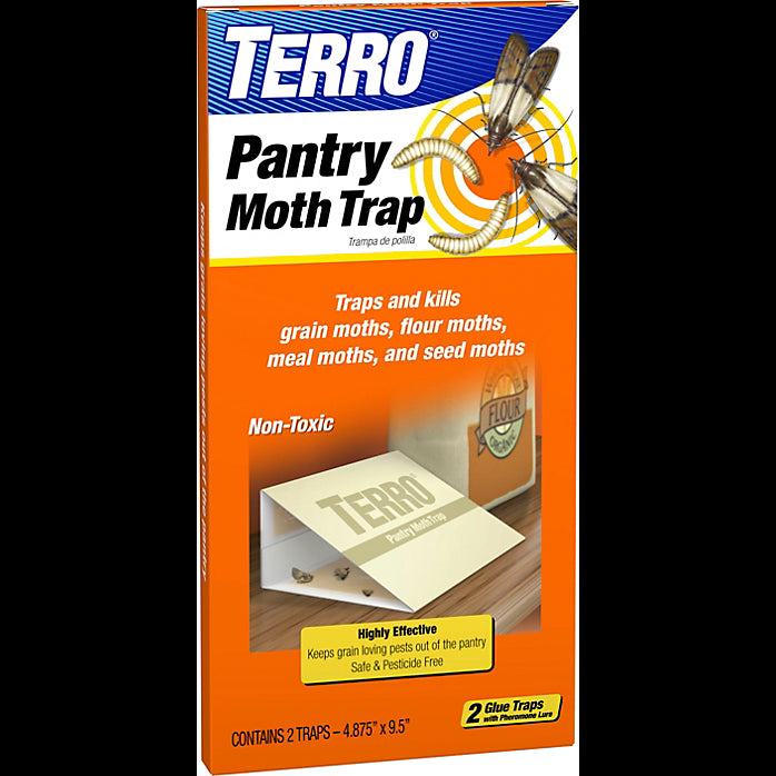 Terro® T2900 Pesticide-Free Pantry Moth Trap, 4.875" x 11.0", 2-Pack