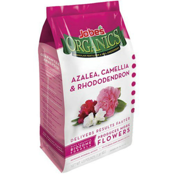 Jobe’s® Organics® 09826 Azaleas/Camelias/Rhododendrons Granular Fertilizer, 4 Lb