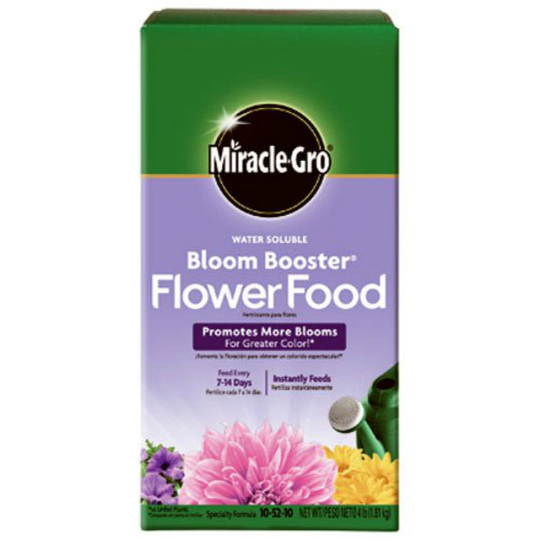 Miracle-Gro 146002 Water Soluble Bloom Booster Flower Food, 4 Lbs