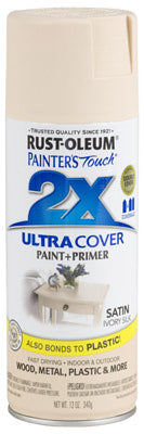 Rust-Oleum® Painter's® Touch Ultra Cover 2x Spray, 12 Oz, Satin Ivory Silk