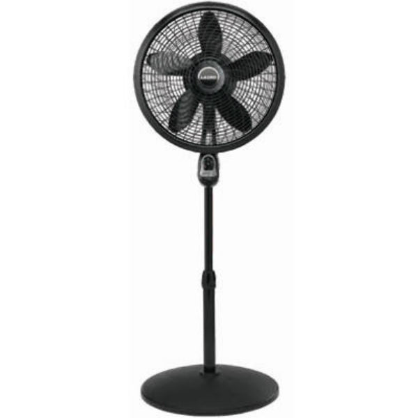 Lasko® 1843 Remote Control Cyclone® Pedestal Fan, Black, 18"
