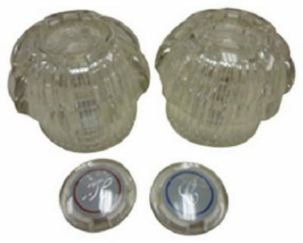 BayPointe™ 31-1204-BP Lavatory & Kitchen Faucet Replacement Daul Acrylic Handle