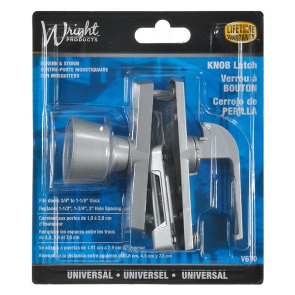 Wright Products™ V670 Universal Tulip Knob Latch, Aluminum