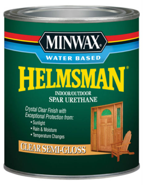 Minwax® 630510444 Water Based Helmsman® 275 VOC Spar Urethane, Semi-Gloss, 1 Qt