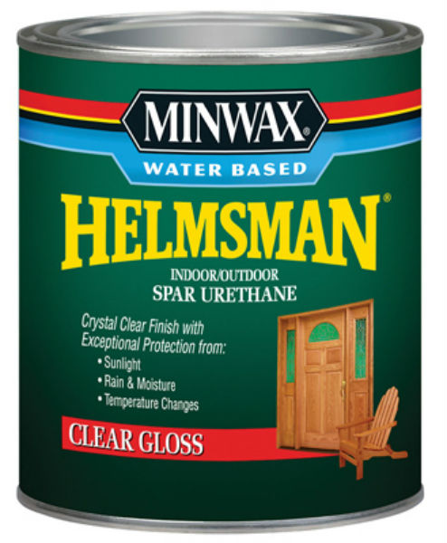 Minwax® 630500444 Water Based Helmsman® 275 VOC Spar Urethane, Clear Gloss, 1 Qt