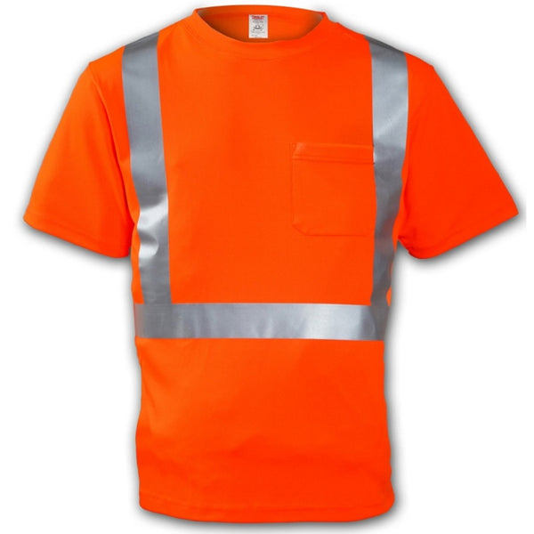 Tingley S75029-2X High Visibility Short Sleeve T‐Shirt, XXL, Orange