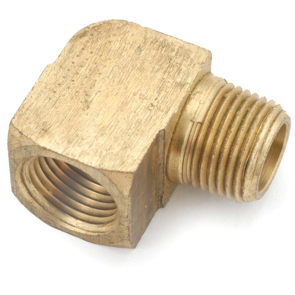 Anderson Metals 756116-04 Lead Free 90 Degree Street Elbow, Brass, 1/4"