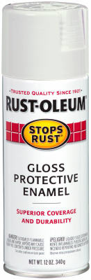 Rust-Oleum® Stops Rust® Protective Gloss Enamel Spray, 12 Oz, Pure White