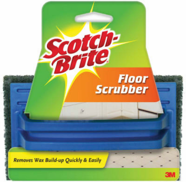 Scotch-Brite 7722 Handled Multi-Purpose Floor Scrubber, 6" x 4", Brown