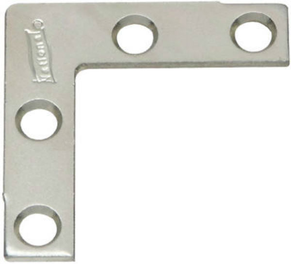 National Hardware® N348-326 Flat Corner Brace, Stainless Steel, 2" x 3/8", V417