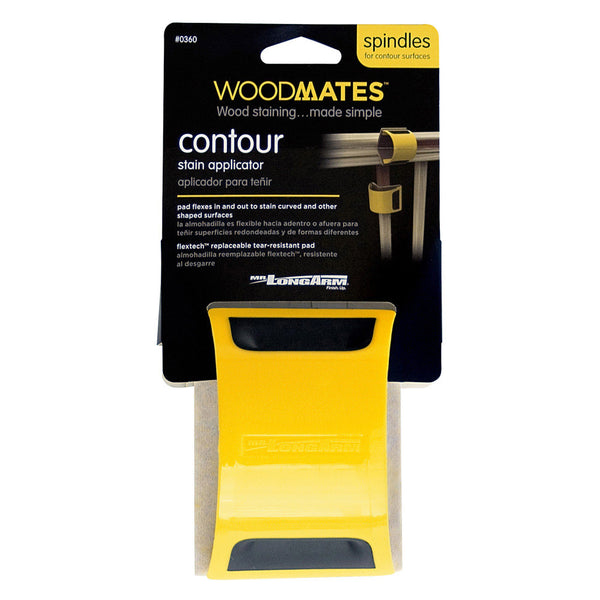 Mr LongArm® 0360 Woodmates® Contour Stain Applicator, 4.5"