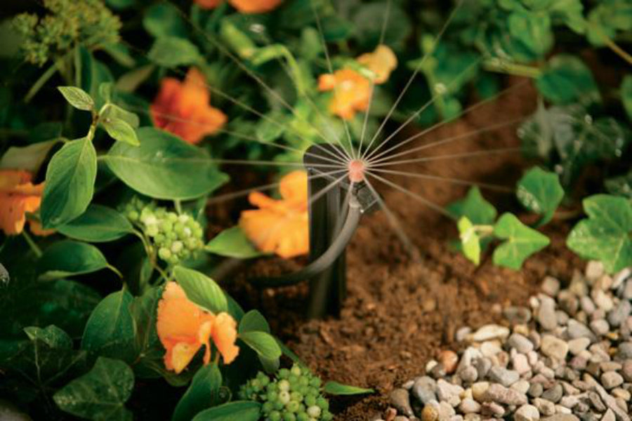 Orbit® 67136W Full-Pattern Low Volume Sprinkler Head on 12" Stake