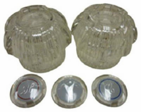BayPointe™ 31-1203-BP Lavatory & Kitchen Faucet Replacement Daul Acrylic Handle