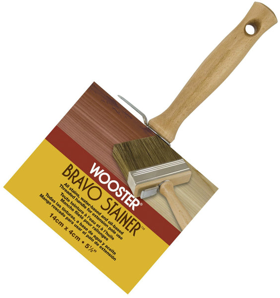 Wooster® F5119-51/2 Bravo Stainer™ Stain & Sealer Brush, 5-1/2"