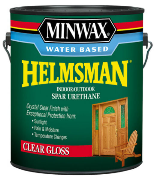 Minwax® 710500000 Water Based Helmsman® 275 VOC Spar Urethane, Clear Gloss, 1 Gal