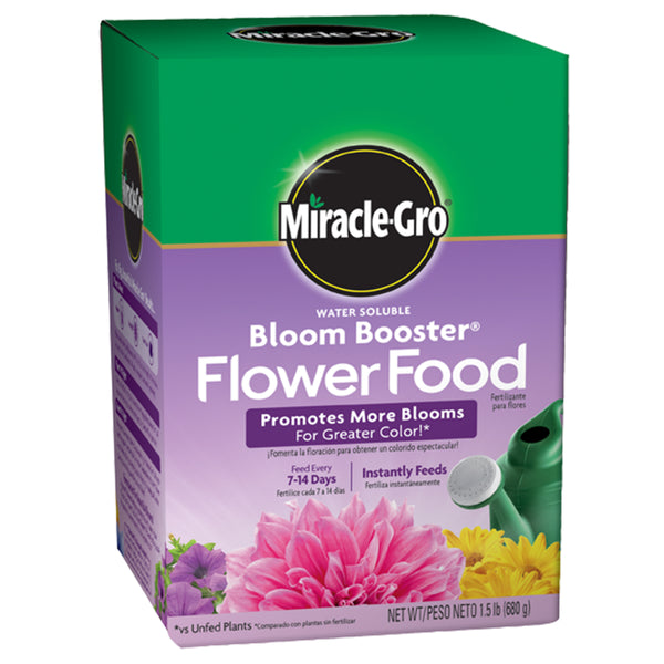 Miracle-Gro 1360011 Water Soluble Bloom Booster Flower Food, 1 Lb