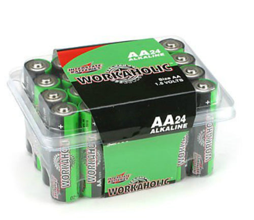 Interstate Batteries DRY0070 Workaholic "AA" Alkaline Battery, 24-Pack