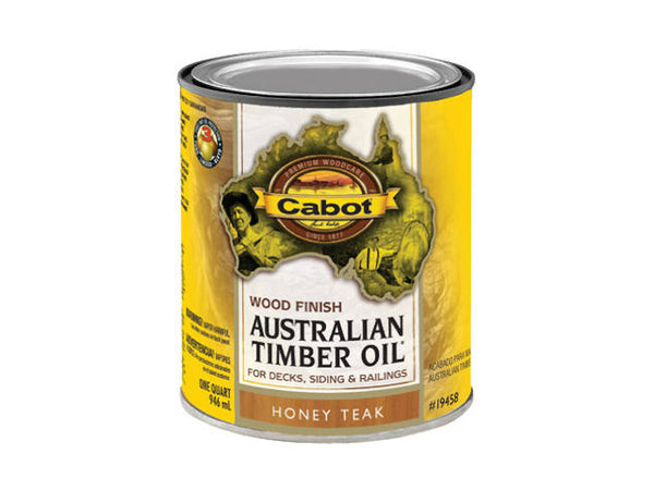 Cabot® 19458-05 Australian Timber Oil, Honey Teak, 1 Quart