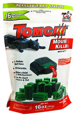 Tomcat® 22486 Kid & Dog Resistant Mouse Killer Station, 16-Pack