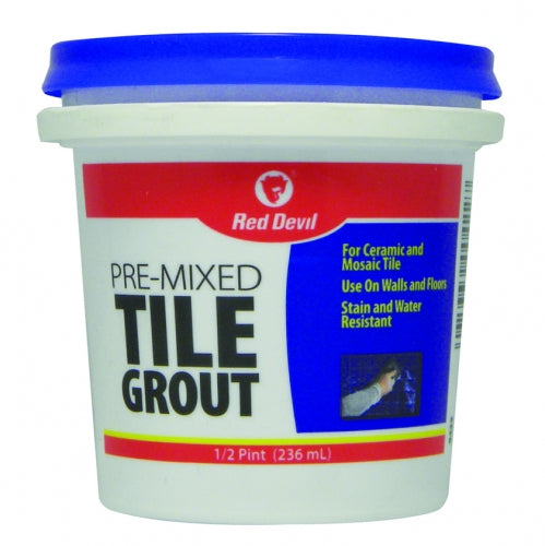 Red Devil® 0422 Pre-Mixed Tile Grout, 1/2 pint