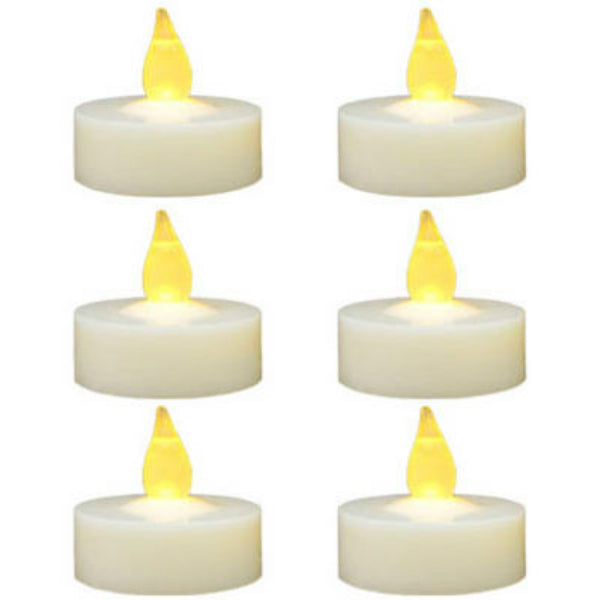 Sylvania V24301 Christmas Battery-Operated LED Tealight Candles, 6-Pack
