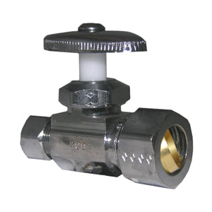 Lasco 06-7247 Straight Valve, 5/8" CMP x 3/8"