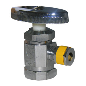 Lasco 06-7271 Chrome Angle Valve, 1/2" FPT x 1/4"
