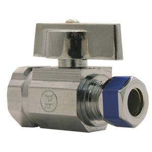 Lasco 06-9273 Straight Valve, 1/2" x 3/8"