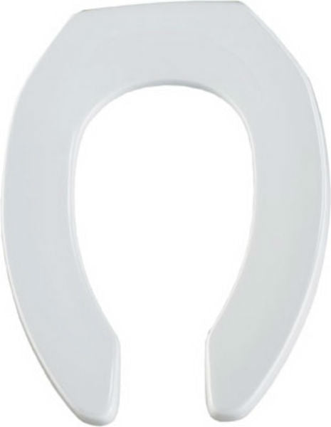 Bemis 1955CT-000 Commercial Elongated Plastic Open Front Toilet Seat, White