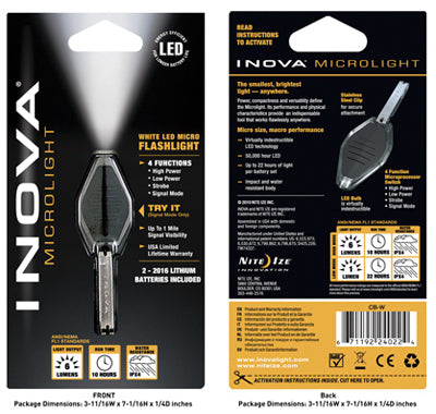 Inova CB-W Micro Flashlight, White LED