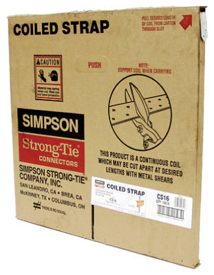 Simpson Strong-Tie CS16 Coiled Strap, 16-Gauge