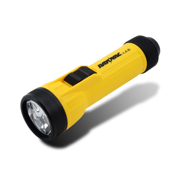 Rayovac WHH2D-BA 3 LED Industrial Flashlight with Batteries, Yellow & Black