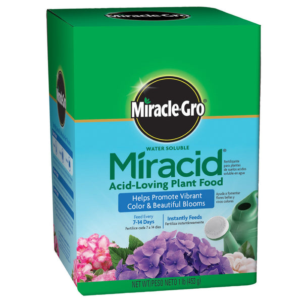 Miracle-Gro 1750011 Water Soluble Miracid Acid-Loving Plant Food, 30-10-10, 1 Lb