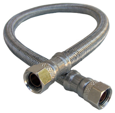 Lasco Stainless Steel Faucet Connector, 3/8" x 3/8" x 16"