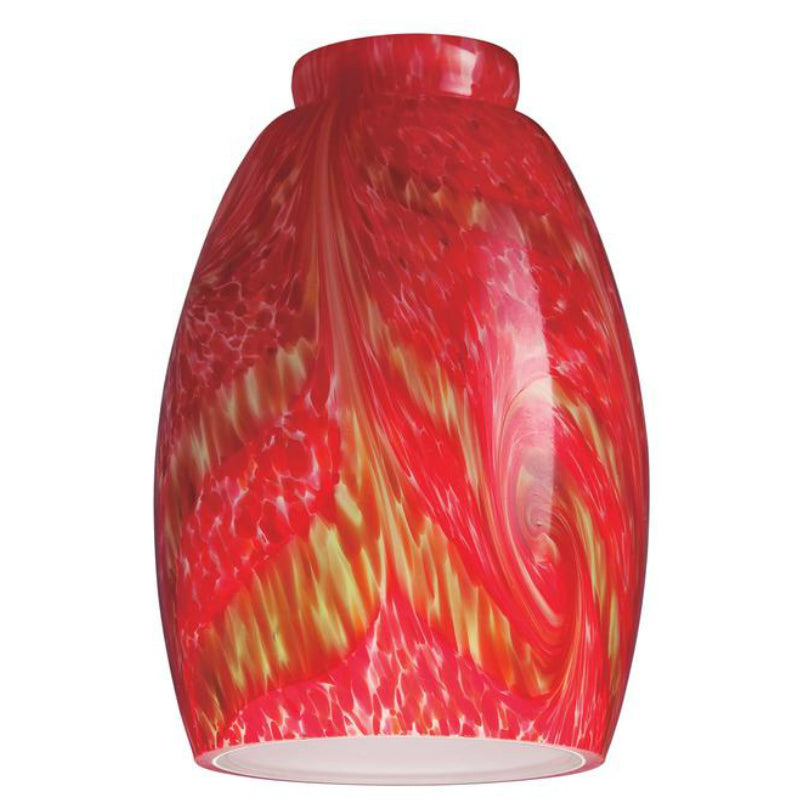Westinghouse 8140500 Handblown Van Gogh Glass Shade, 2-1/4" Fitter