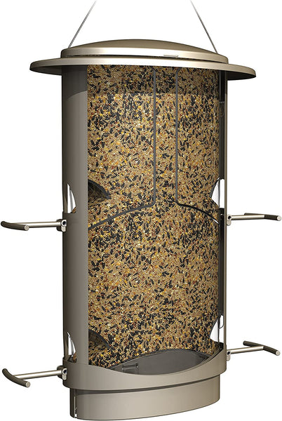 More Birds 11 Squirrel-Proof X1 Bird Feeder with 4 Feeding Ports, 4.2 Lb