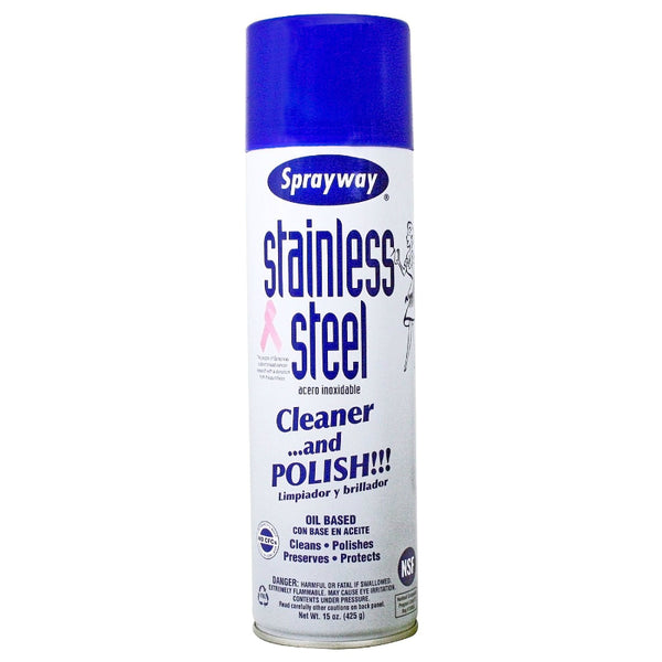 Sprayway® SW841R Stainless Steel Oil Based Cleaner & Polish, 15 Oz Aerosol