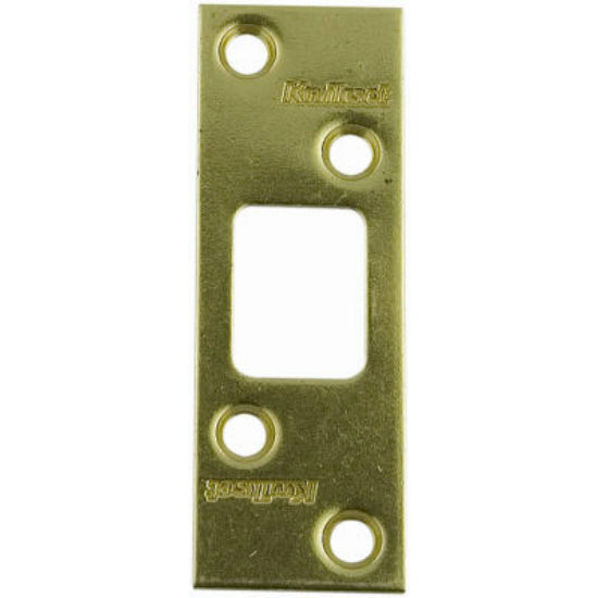 Kwikset® 3222-01-3-CP Maximum Security Deadbolt Strike, 1/4", Polished Brass