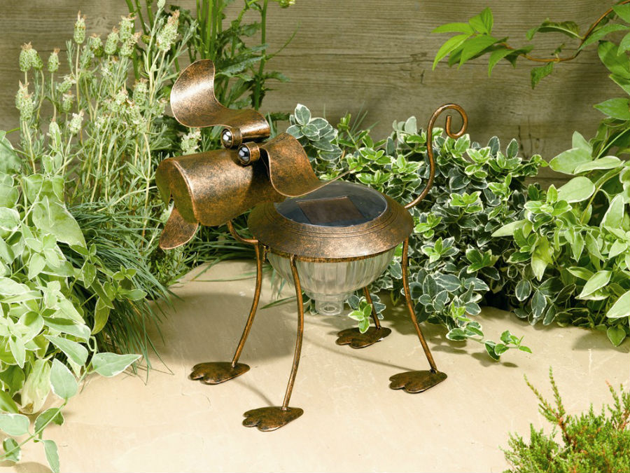 Smart Solar® 3565WRM1 Metal Solar Dog Accent Light