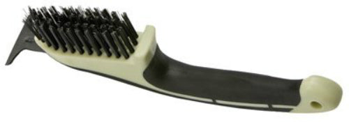 Hyde® 46835 High Carbon Steel Ergonomic Wire Brush with Scraper, 9-1/4"